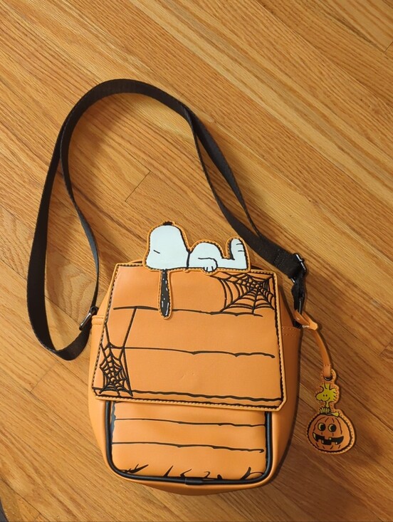 Loungefly Handbags - Loungefly Orange Snoopy Pumpkin Crossbody Bag - Women's Bag